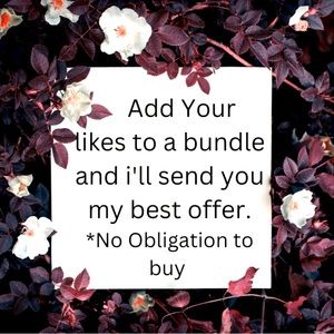 Bundle at least 2 items for savings 🖤